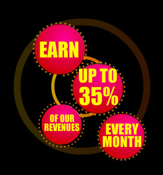 Earn up to 35% of our revenues!